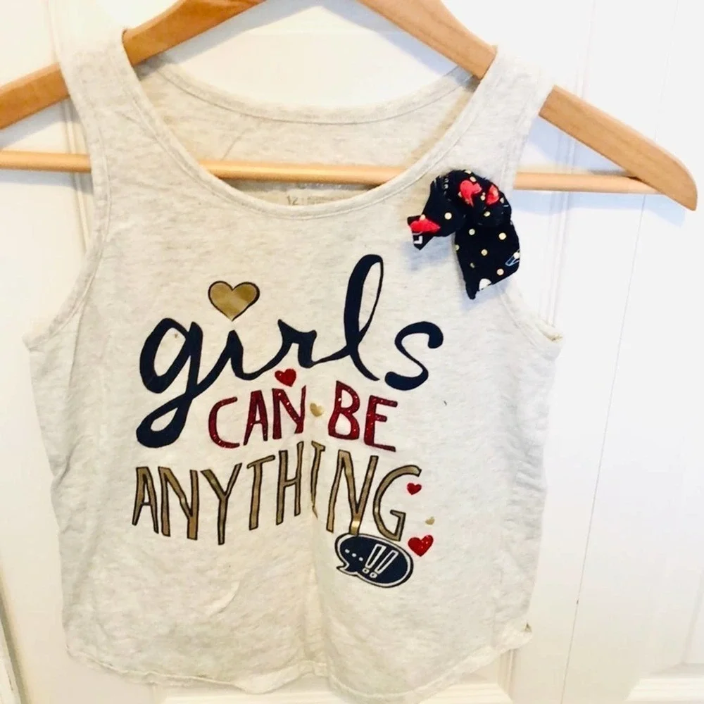 JUSTICE “Girl’s Can Be Anything” Tank Top